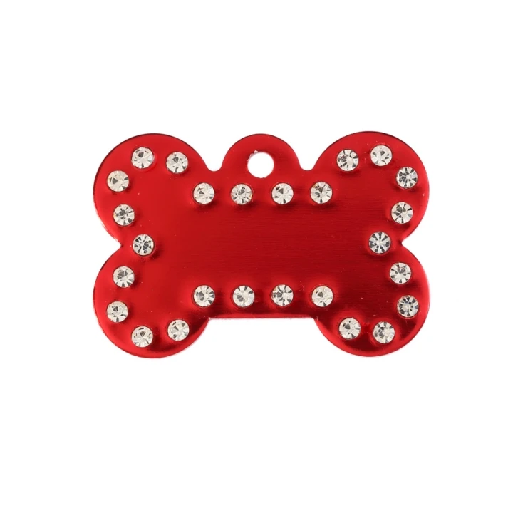 Bling Rhinestone alumiiniumist koerasildid